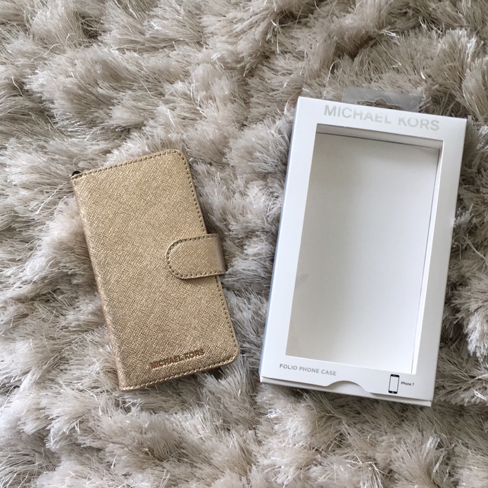 New Michael Kors Gold FoldPhone case iPhone 6/7